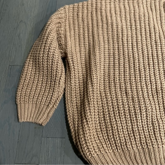 Dress Forum Los Angeles Camel Knit Button Down Cardigan Sweater - Picture 8 of 8